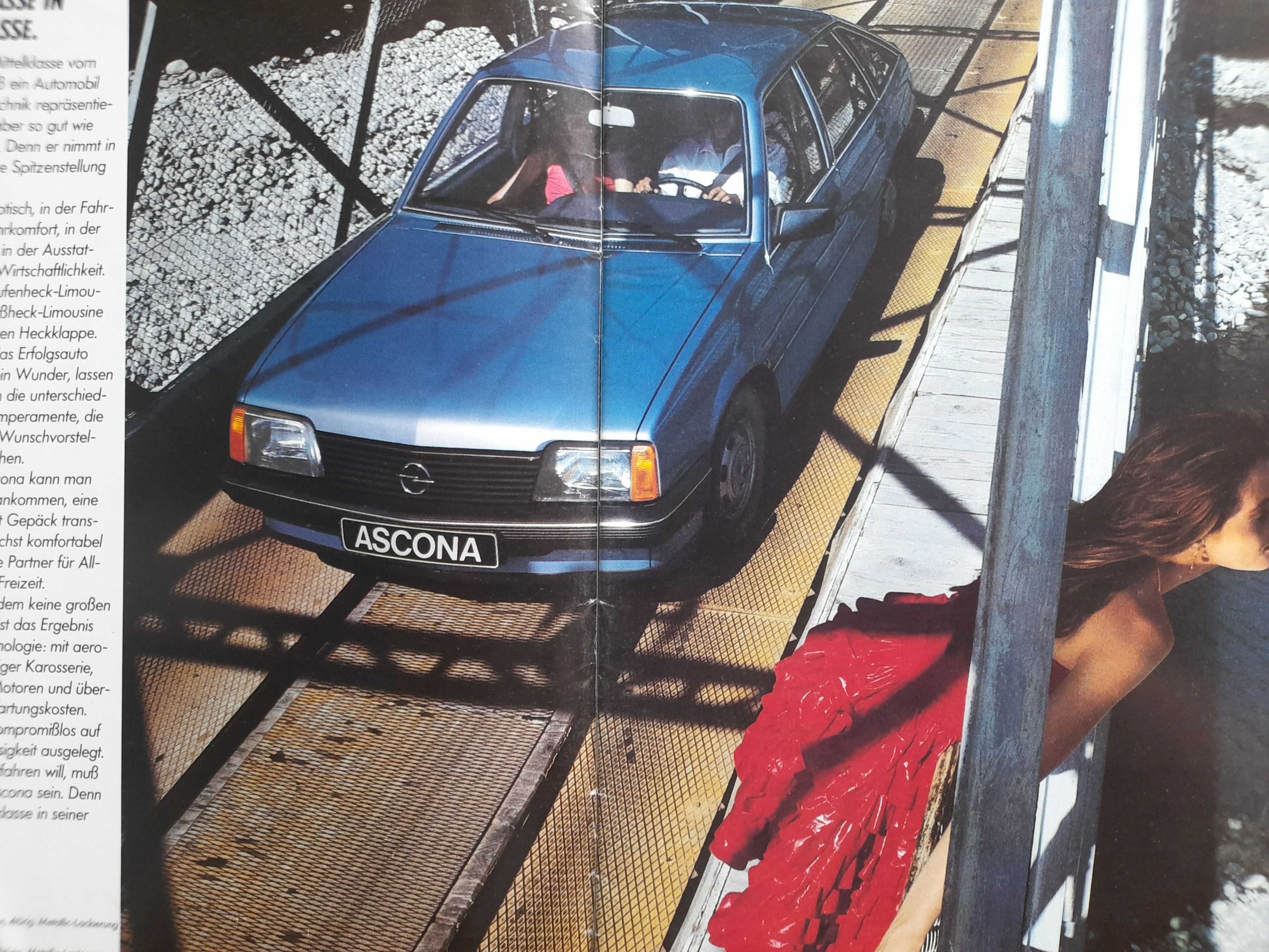 OPEL Ascona 1.3, 1.6, 1.8, 1.6 D język niemiecki rok 1983
