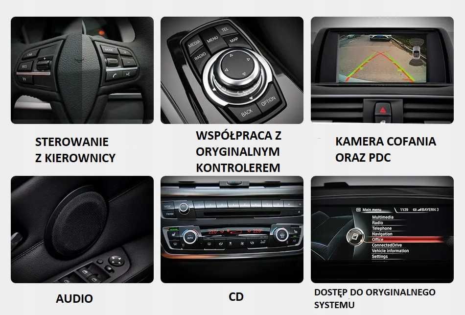 EKRAN ANDROID AUTO CARPLAY iphone linux do BMW F10 F11 System NBT