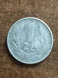 Moneta 1 zł. bez wybitego roku