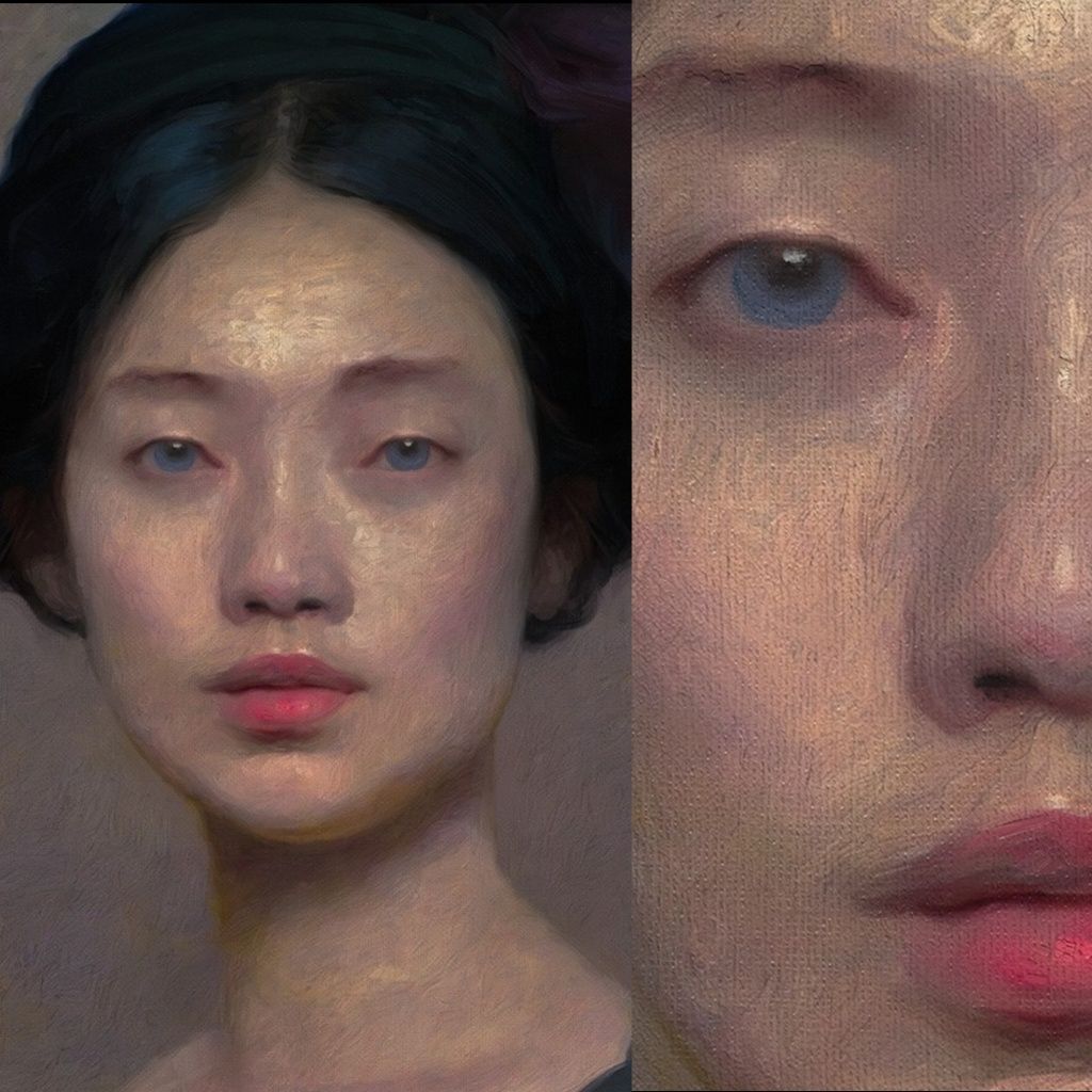 Портрет маслом гиперреализм, реализм и импрессионизм.