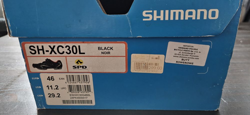 Buty rowerowe Shimano SH-XC30L eur46 cm29,2