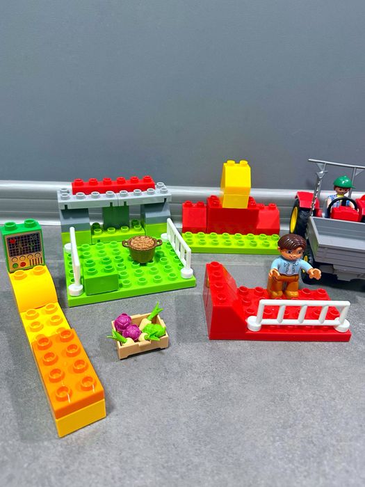 Игровой, детский набор Playmobil LEGO (Ферма, трактор); конструктор