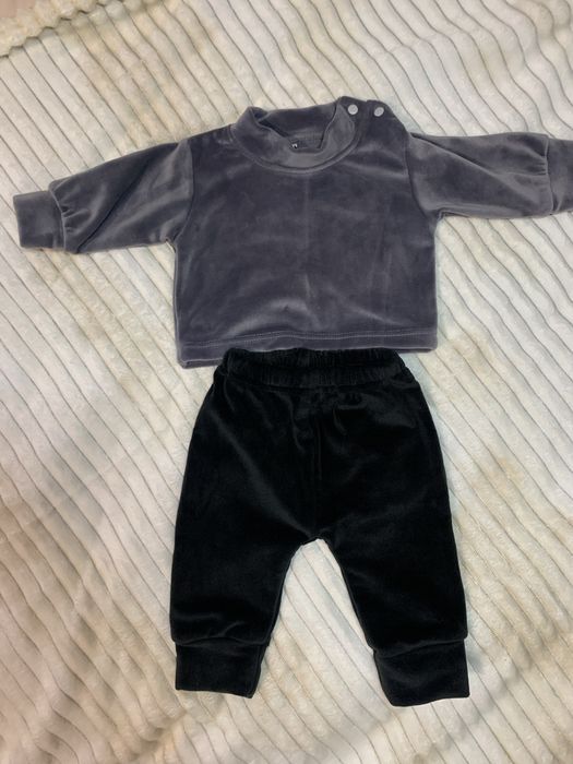 Теплий велюровий костюм від 2 місяців