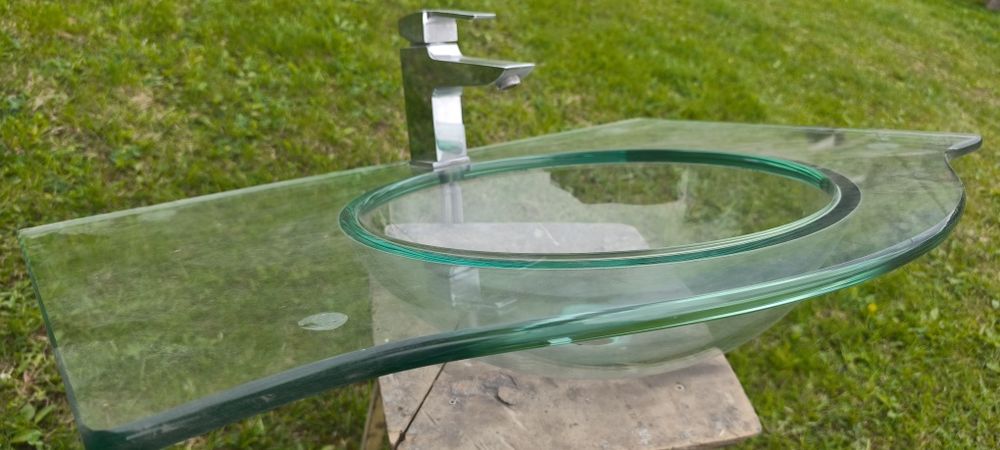 Zlew zlewozmywak szklany