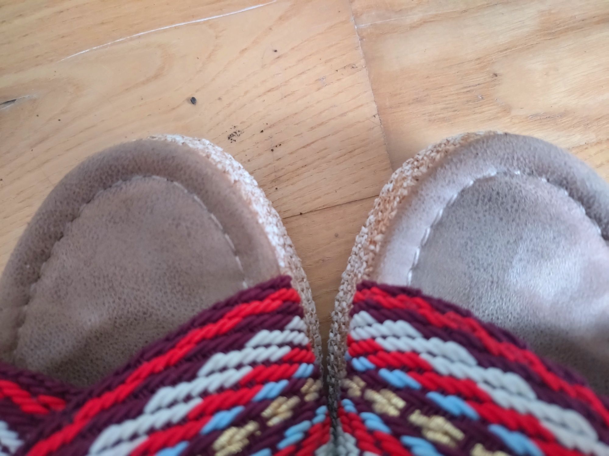 Sandałki Boho Wrangler 36 espadryle skóra naturalna platforma  koturna