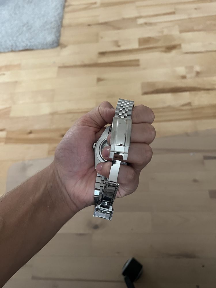 Zegarek seiko mod handmade black dial