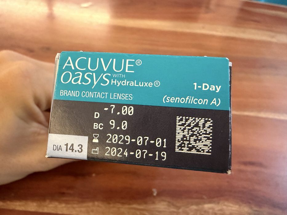 Soczewki kontaktowe Acuvue oasys -7,0