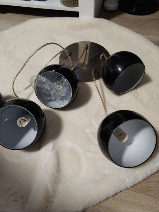 Lampa wisząca zwis Waterfall czarna Alfa 21025B