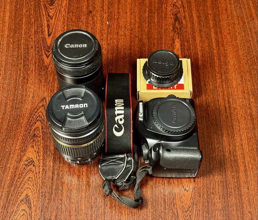 Canon EOS 450D | Obiektywy Tamron + Canon | Duży zestaw