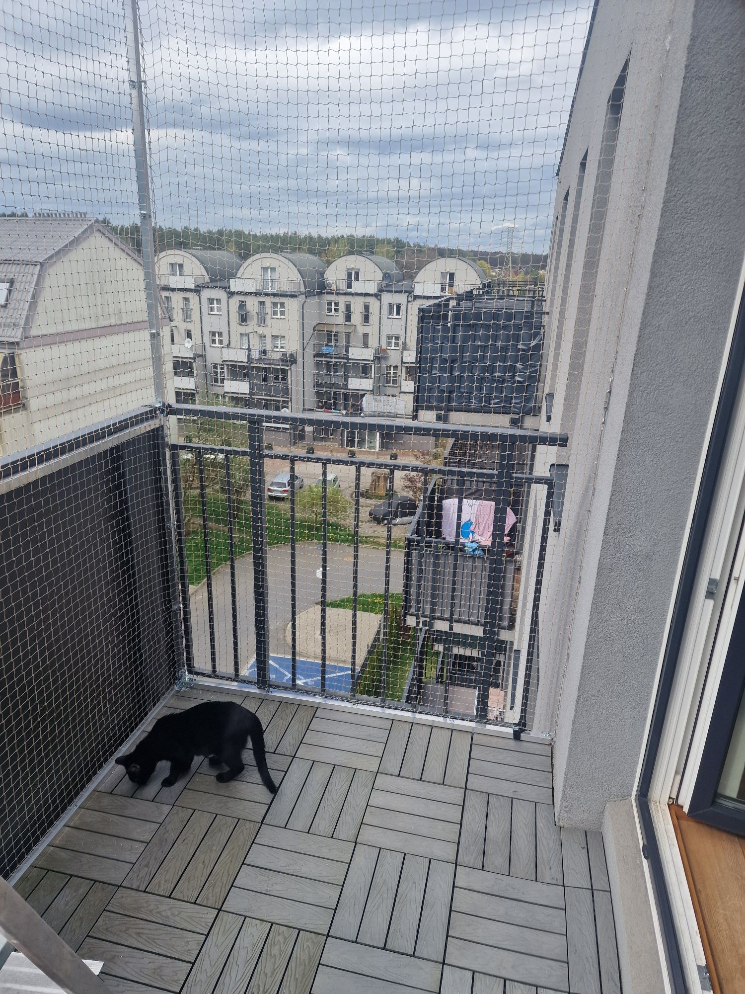 Montaż siatki na balkonie dla kota lub przeciw ptakom CAŁY ŚLĄSK