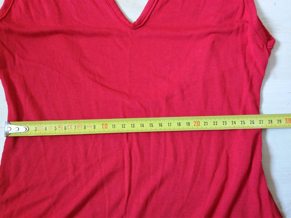 czerwone body odkryte plecy s bez rękawów obcisłe dopasowane wiskoza