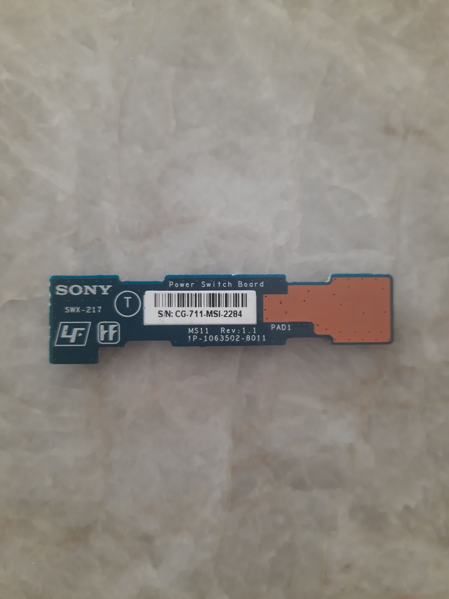 Power Switch Board usado para Sony Vaio VGN-FE31M
