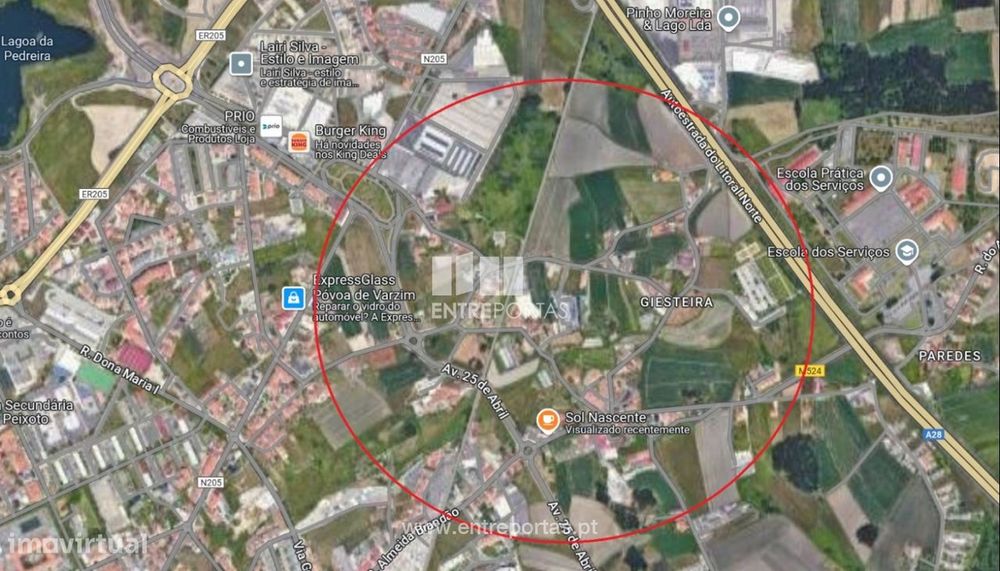Venda de terreno para construção com 1760m2, em Beiriz, Póvoa de Va
