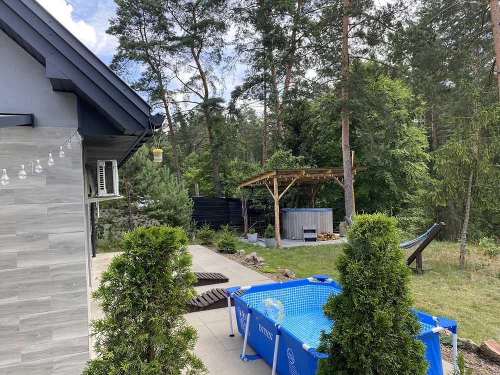 Domek kominek, balia, sauna, klimatyzacja, agroturystyka, balia, sauna