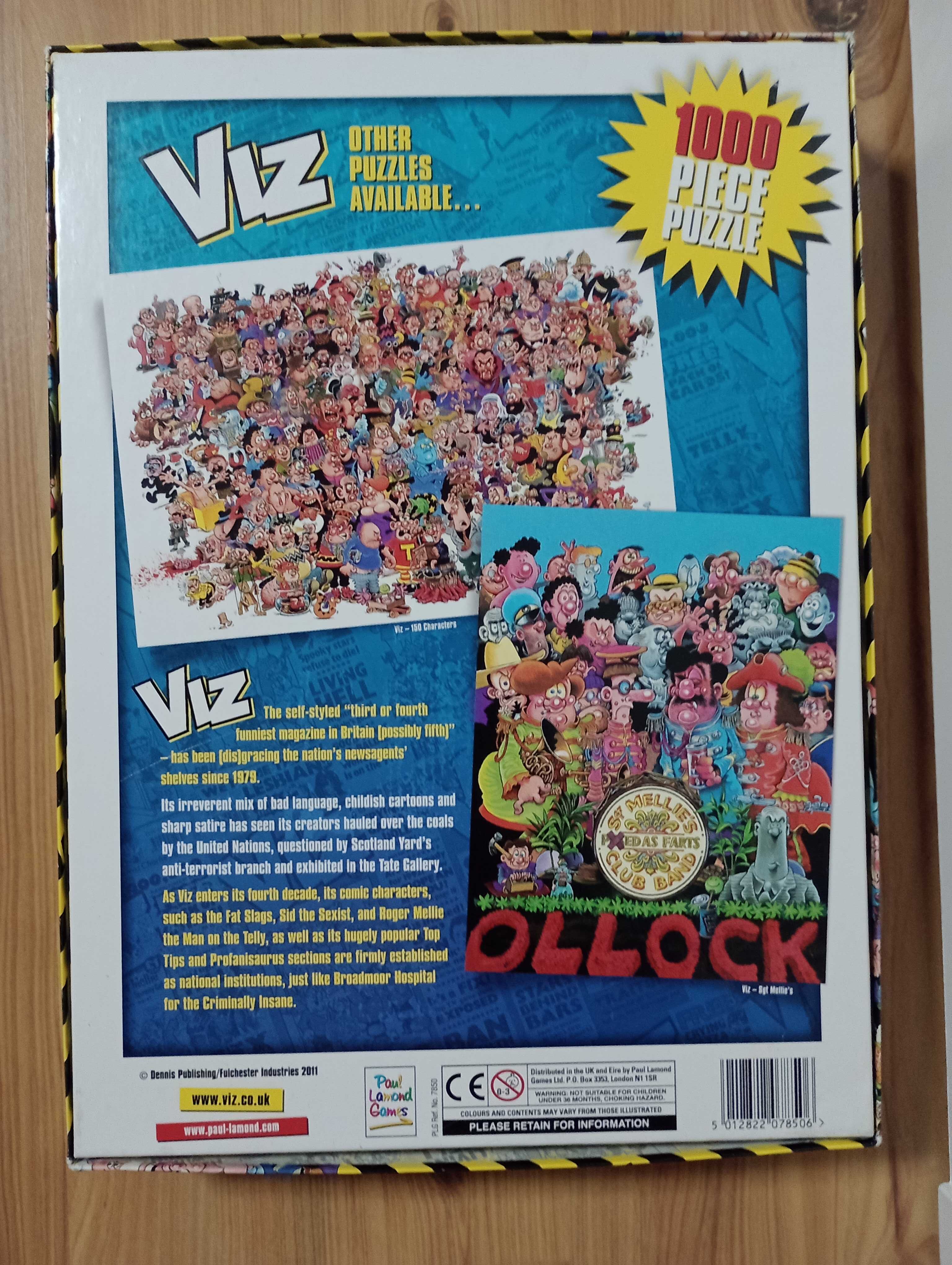 Puzzle 1000 Paul Lamond Games VIZ