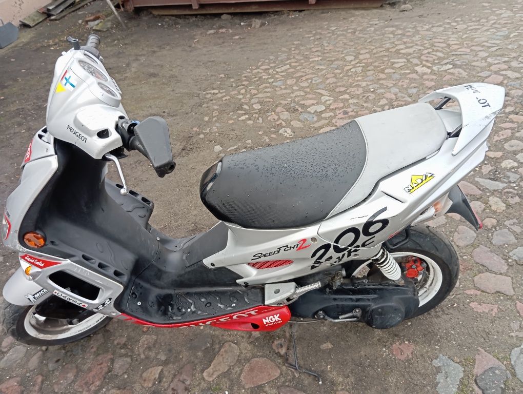 Peugeot Speedfight2 Śilnik Stator Cylinder Wał Owiewki Sztyca Wydech