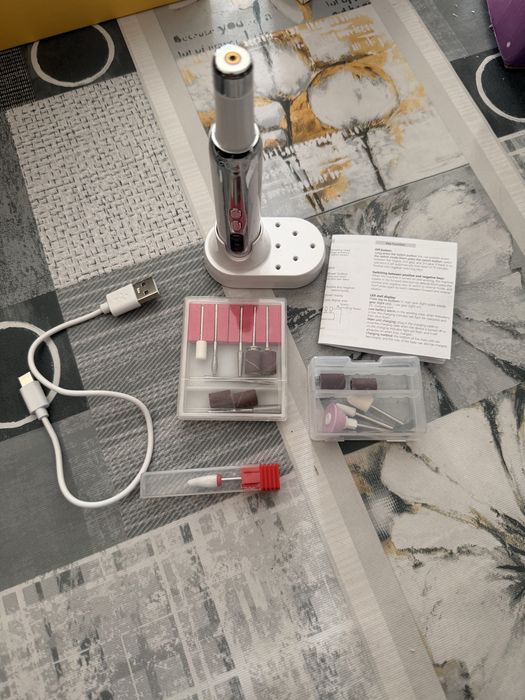 Lixa Elétrica de Unhas – Nail Drill com Base + Acessórios (NOVO)