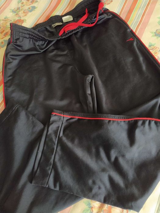 Calça fato treino p/ homem Diadora azul escuro tam. M/L