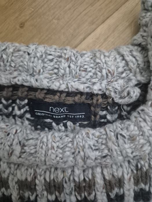 Sweter Next renifer roz. 116cm 4-5 lat