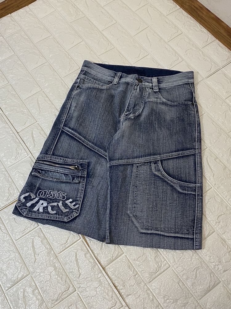 Rap shorts jeans реп горти гирокі джинсові hip hop rap fox sk8