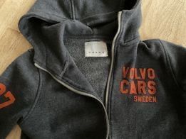 Bluza z kapturem Volvo szara grafitowa