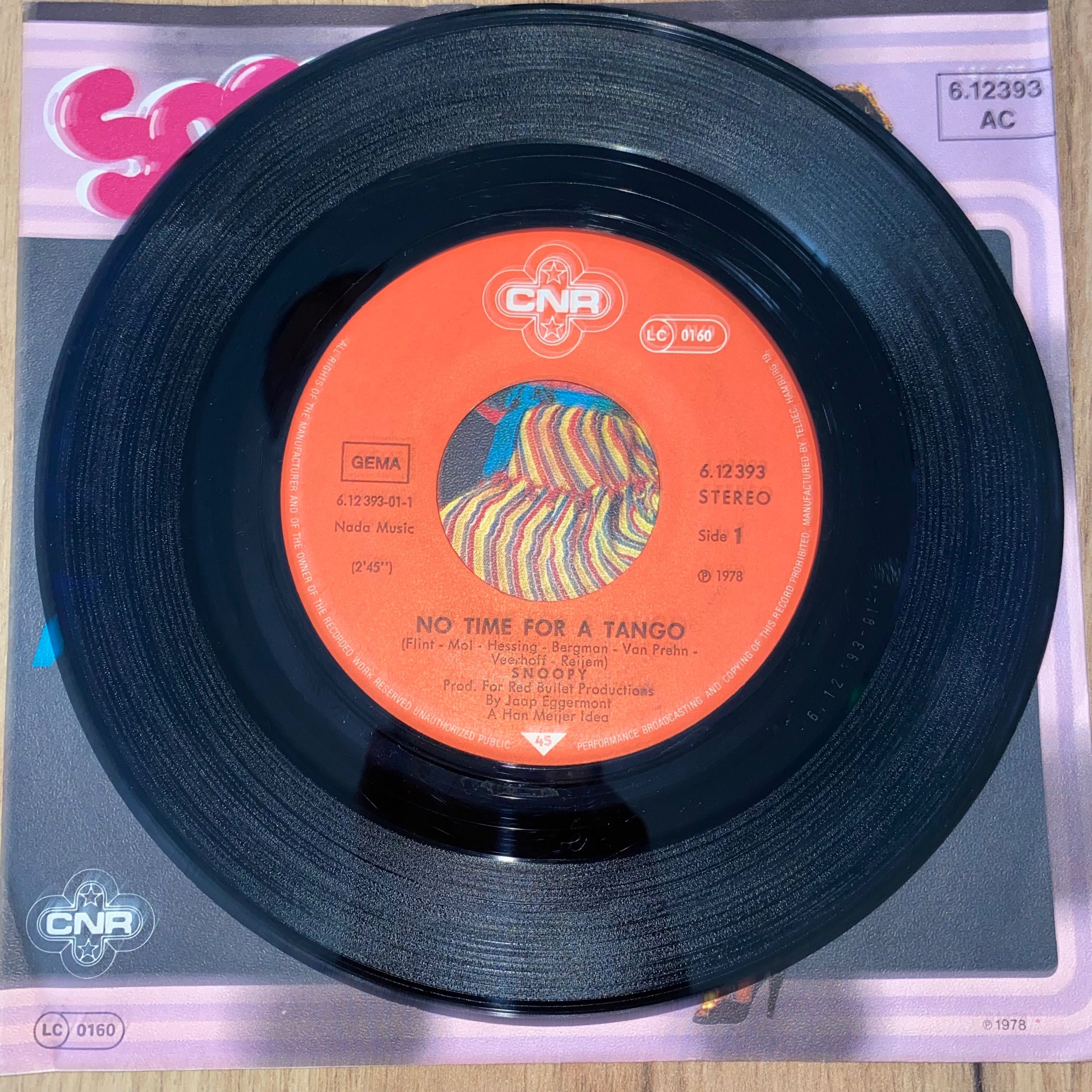 Snoopy - No Time For A Tango - Winyl SP 7" - 1978