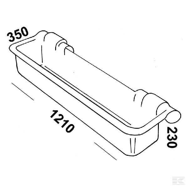 Koryto dla owiec 50 l koryto z zawiesiem ,mocowanie na rurę