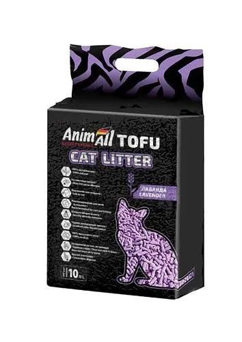 Наповнювач тофу, 10 л, Animall Tofu, соевый наполнитель, Лаванда