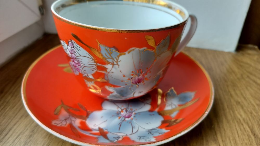 Чайная пара, чашка мальва,