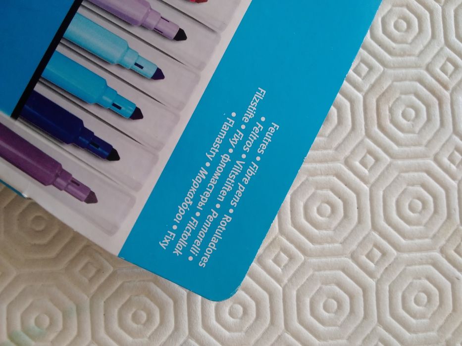 Papelaria: 18 Canetas de Feltro MAPED Ponta Média Média, tinta lavável