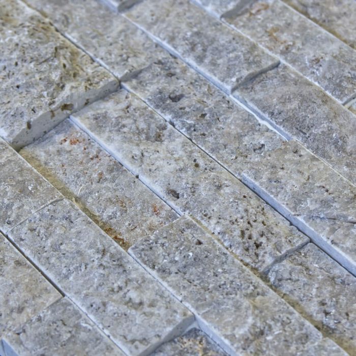 Panel kamienny trawertyn Silver Ash łupany 61x15Kamień Elewacyjny