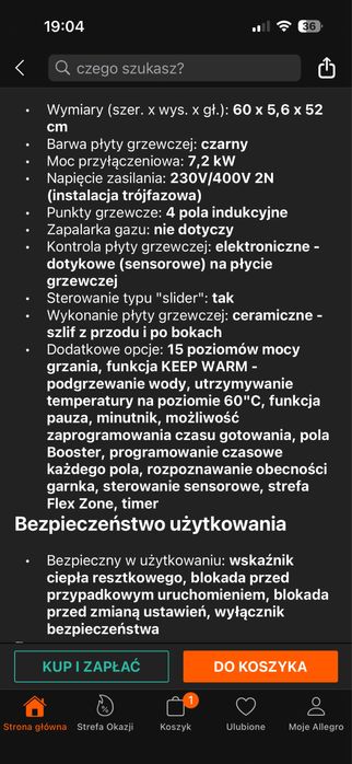 Płyta indukcyjna Samsung duzo funkcji