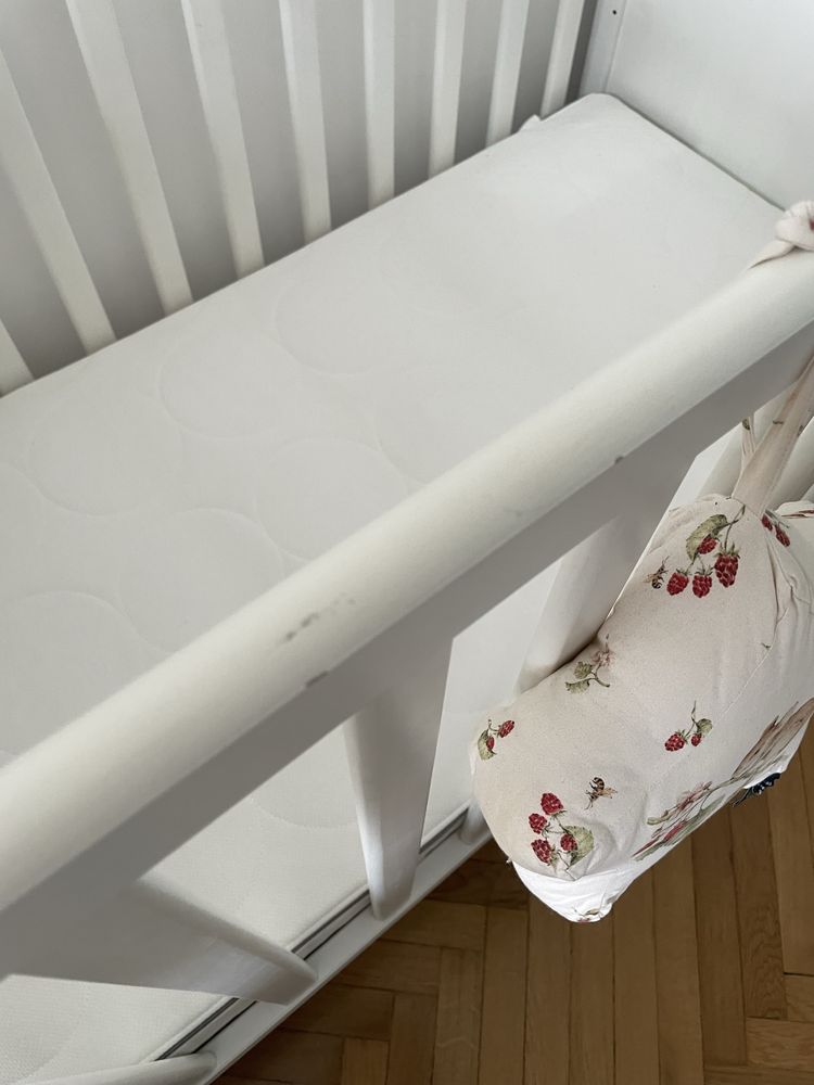 Łóżeczko Ikea Sundvik 120x60 białe Łóżko dla dziecka