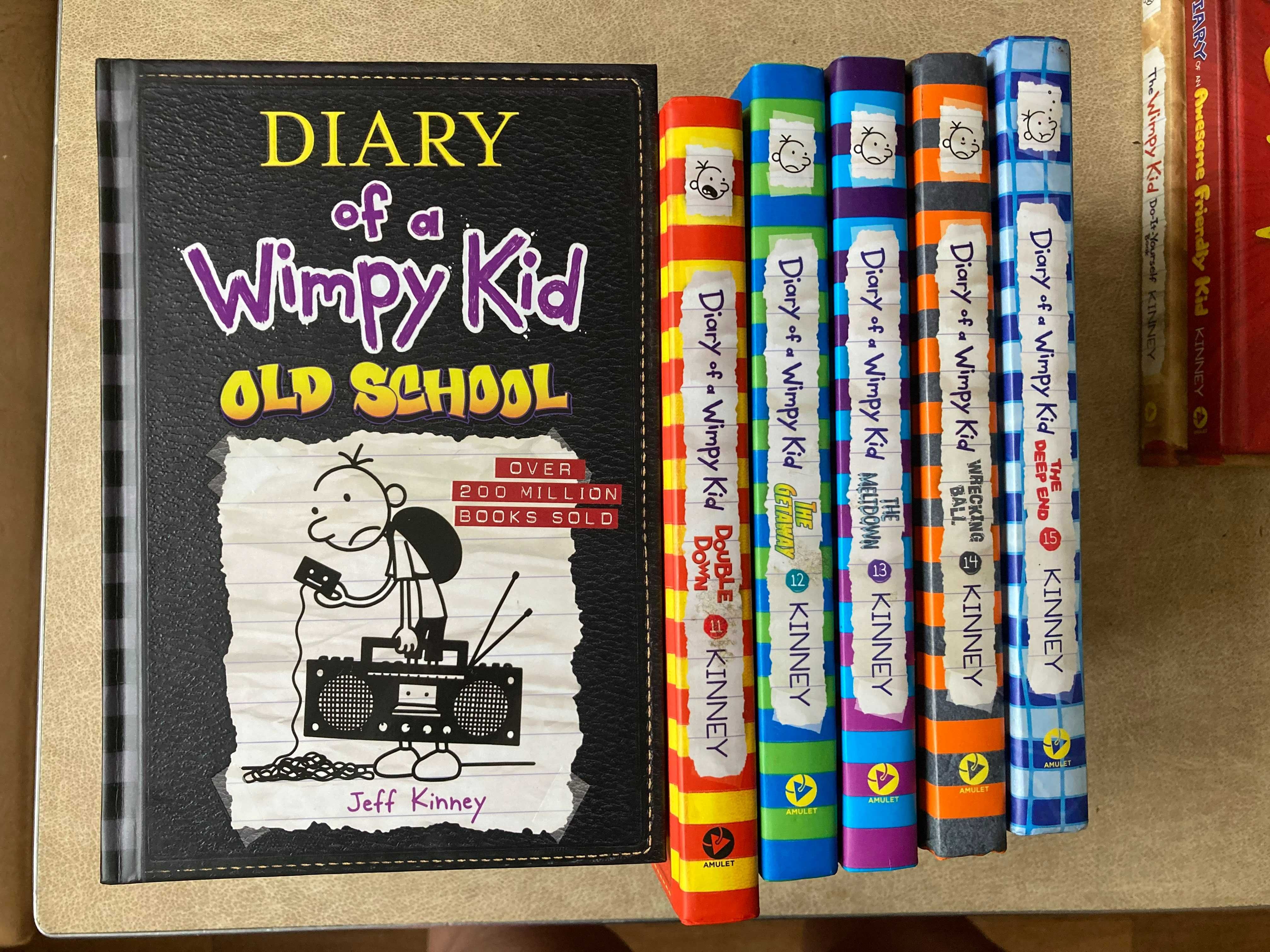 Щоденник слабака на английском Diary of a Wimpy Kid 2, 9-13 книги