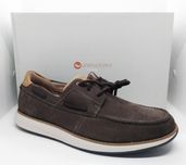 Кожаные 27см удобные мокасины топ-сайдеры Clarks оригинал