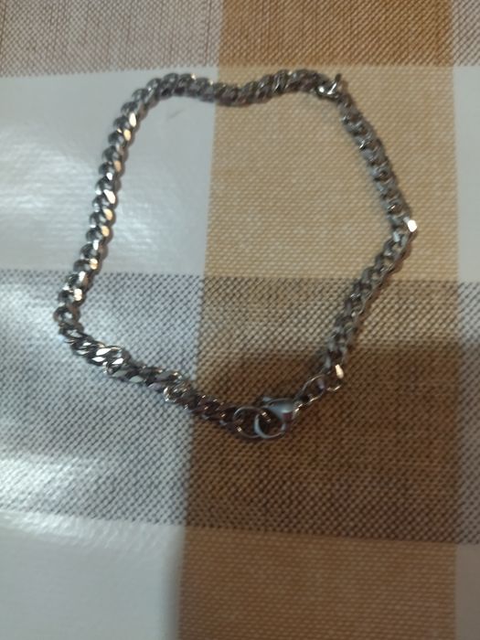Pulseira homem e mulher  cor cinzenta tamanho 18 de 5mm