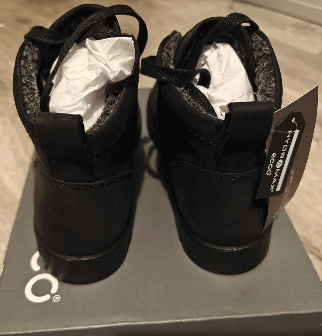 ECCO Bella botki zimowe damskie czarne r. 39
