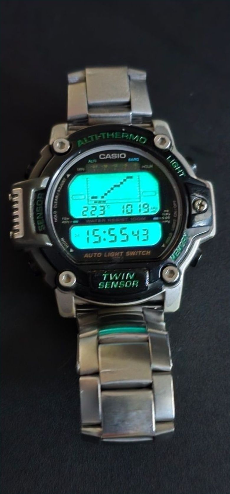 Часы Casio ProTrek Twin Sescor PRT 30 JAPAN годинник касио тактичні