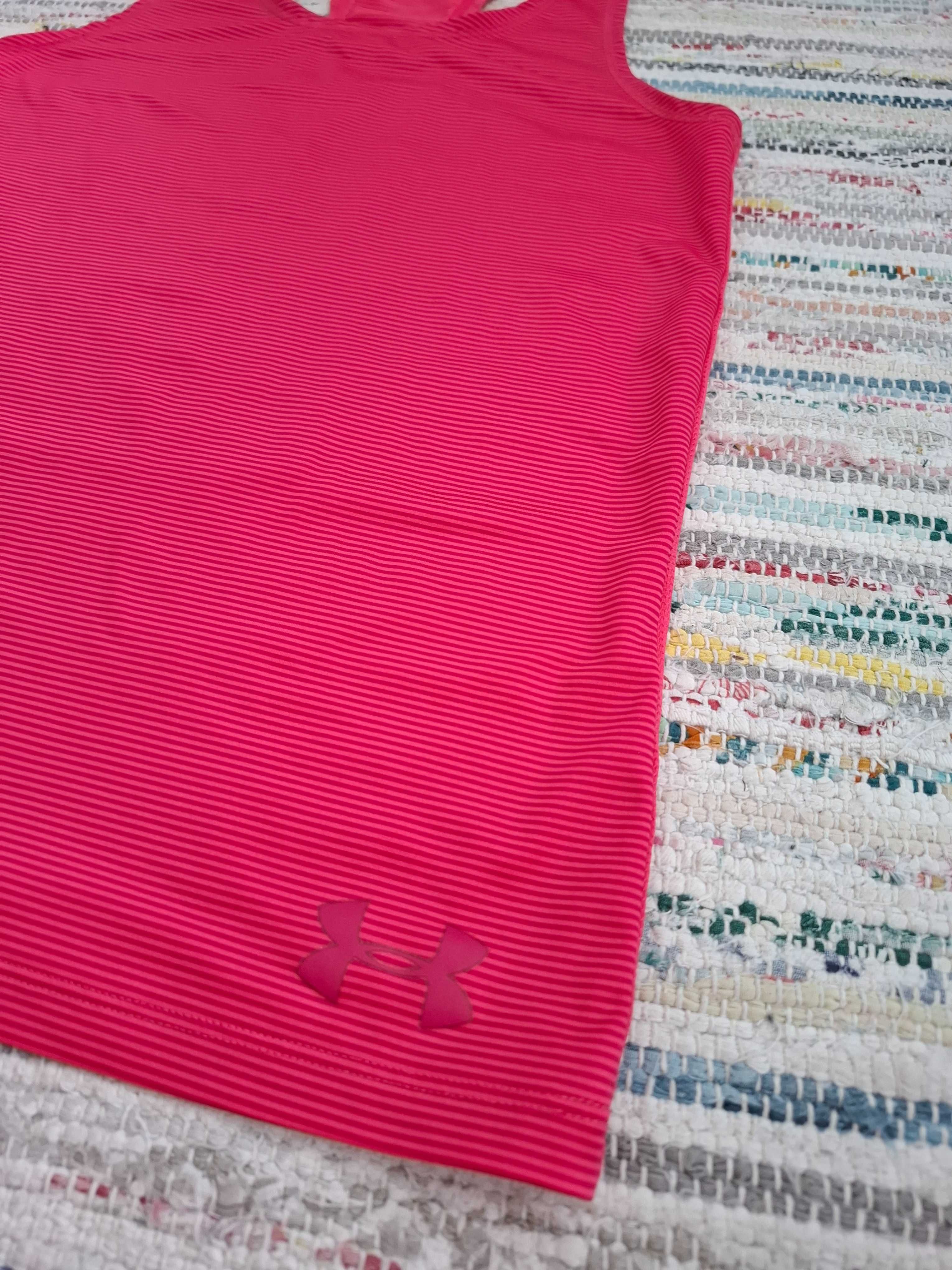 Koszulka damska bezrękawnik tank top Under Armour S malinowa