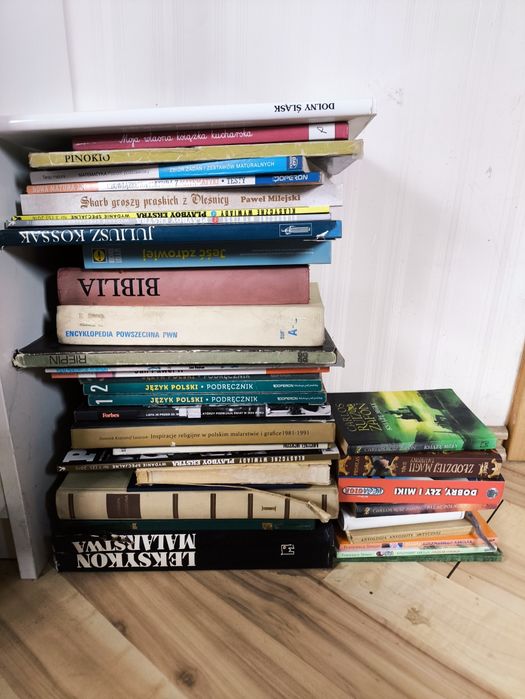 Stosik książek sprzedam za symboliczną opłatą