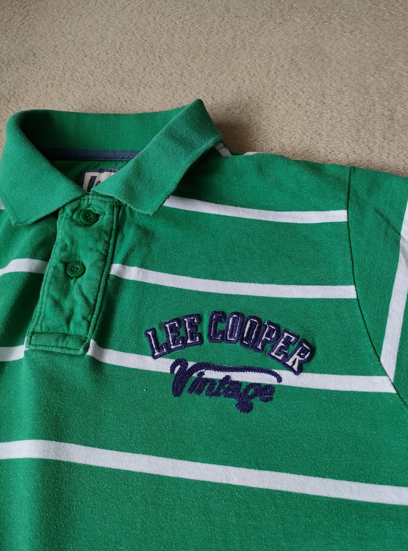 Lee Cooper vintage męska koszulka polo - rozmiar S - stan bdb
