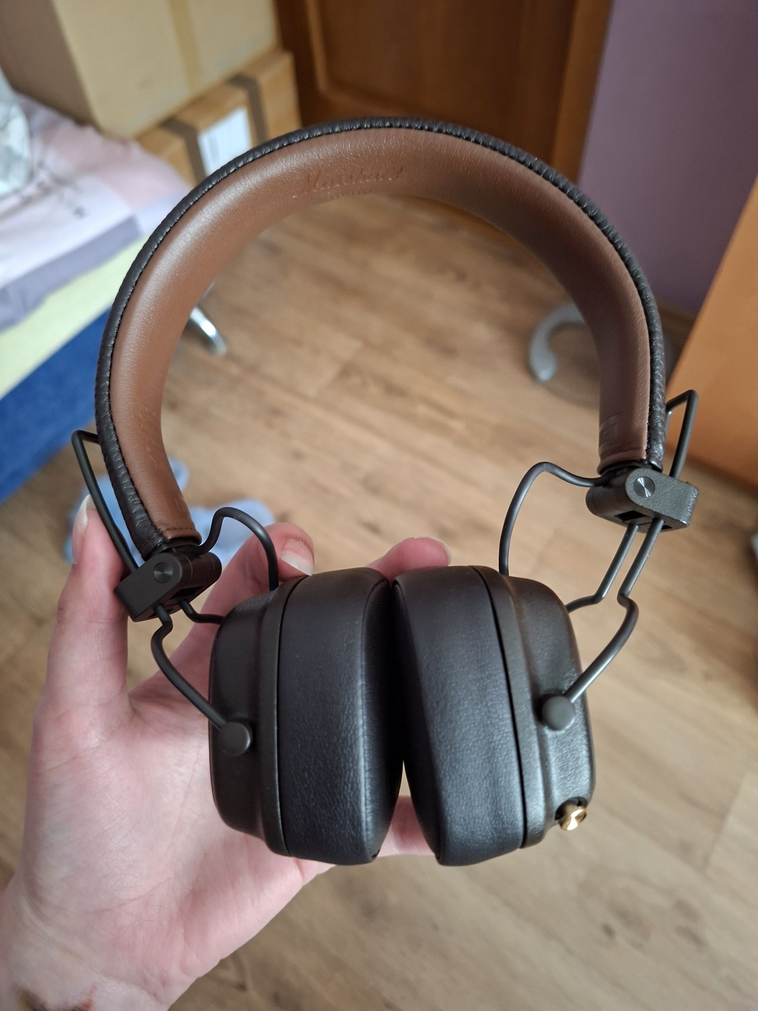 Навушники накладні бездротові Marshall Major IV Bluetooth Brown (Б/У)