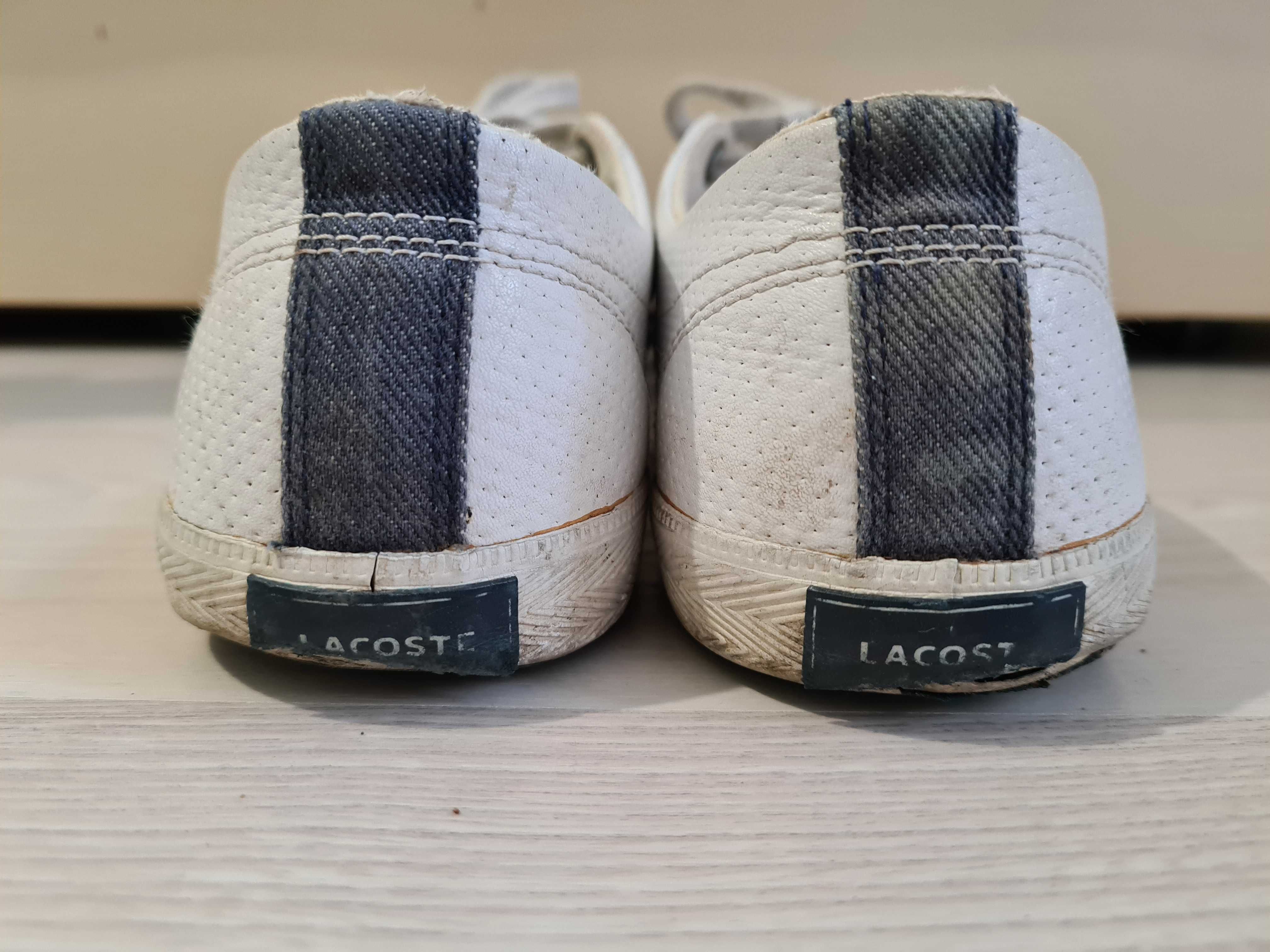 Buty trampki tenisówki Lacoste 38 białe