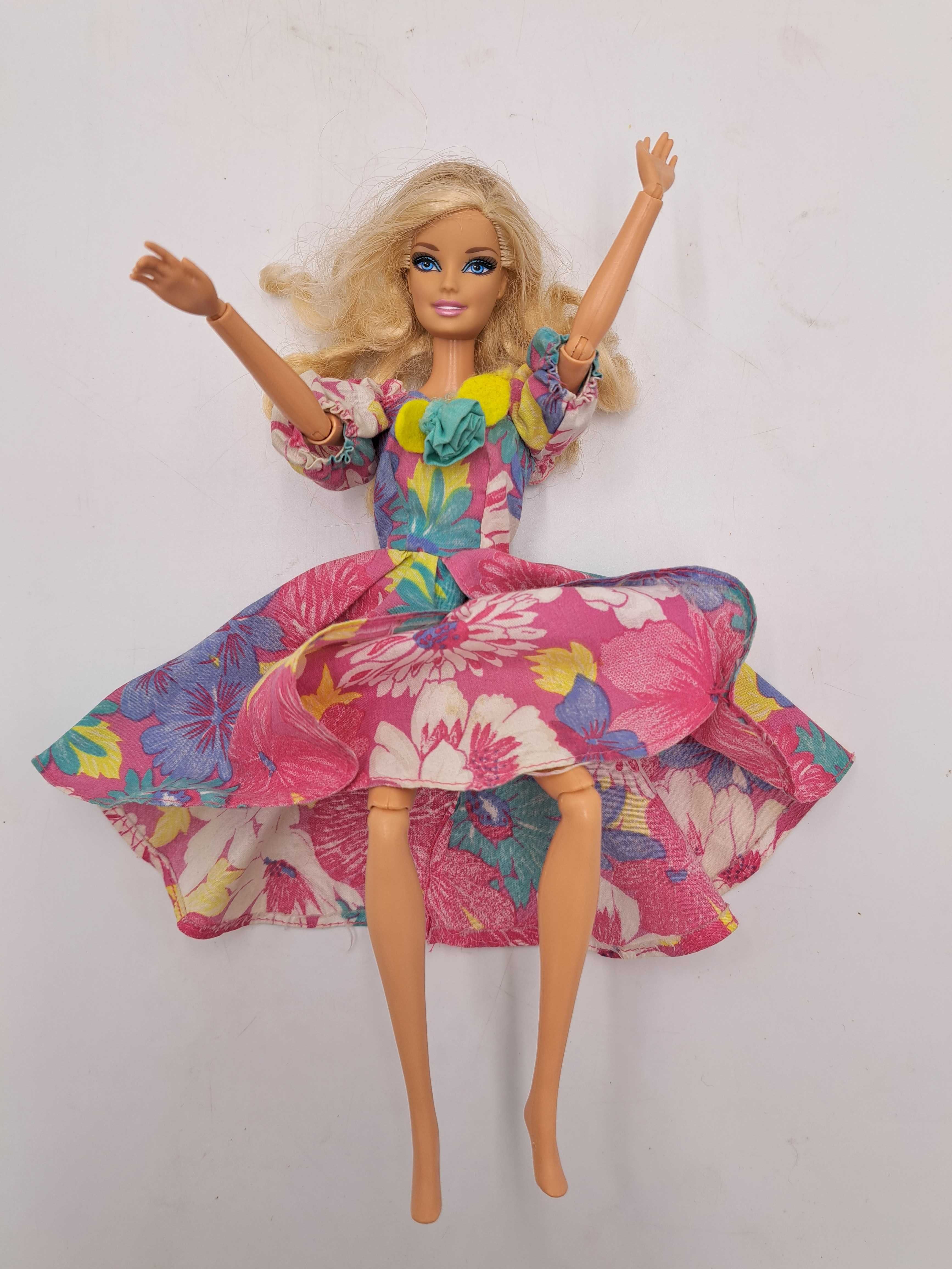 Lalka Barbie Mattel 1998 długie kręcone blond włosy, vintage