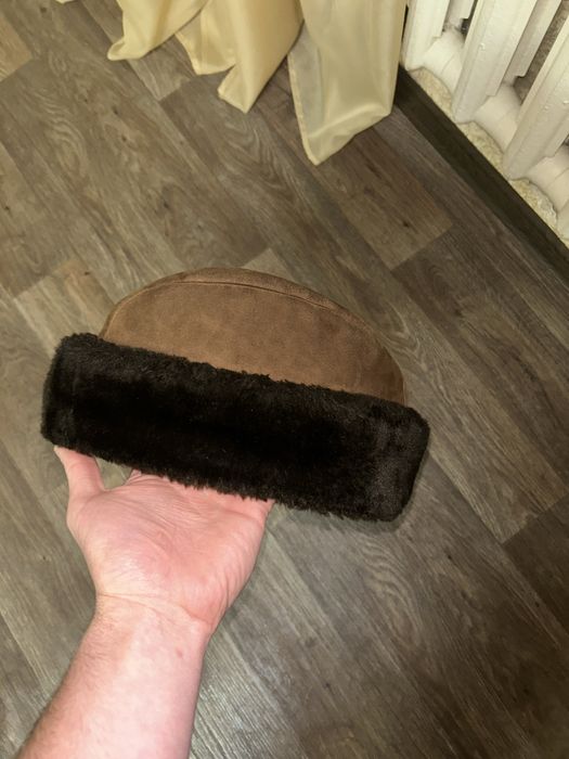 Чоловіча зимова шапка-пиріжок (дублянка)