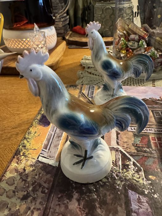 Porcelanowy kogucik cena za 2 sztuki