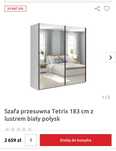 Szafa przesuwna z lustrami 183 cm szerokosci