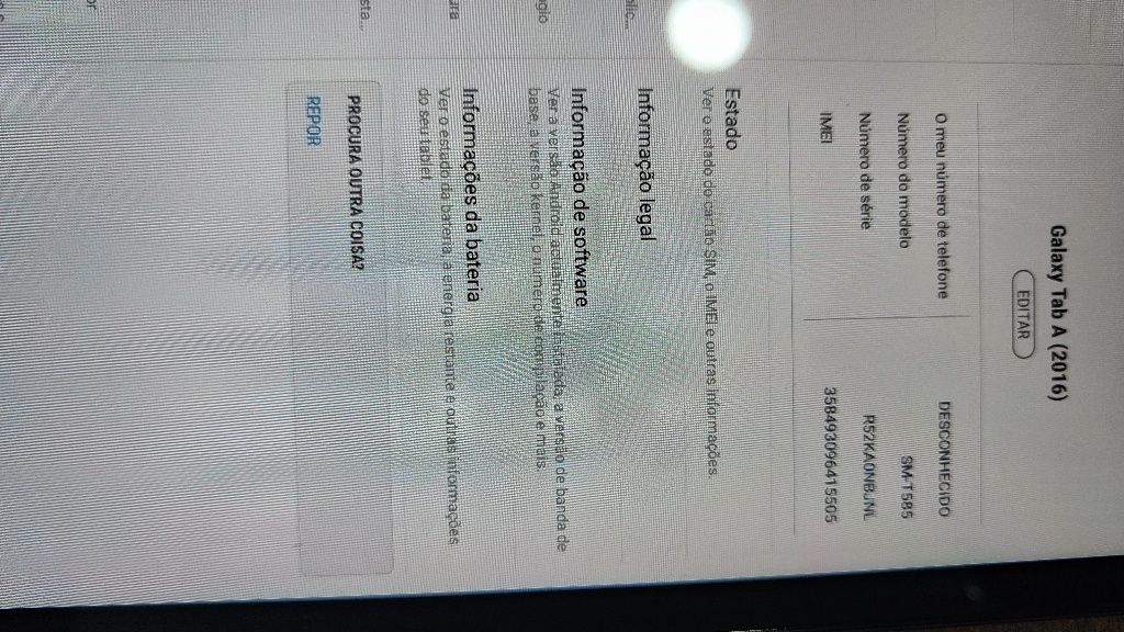 Tablet Galaxy Tab A (2016)