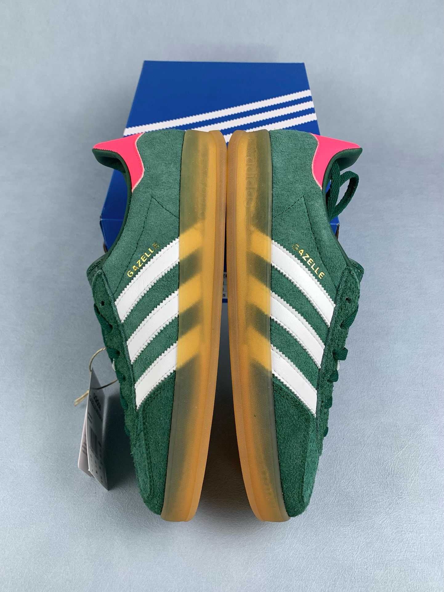 Adidas Gazelle Indoor Collegiate Green Pink Жіночі Адідас Газель