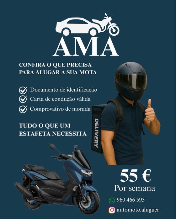 Aluguer de moto disponivel